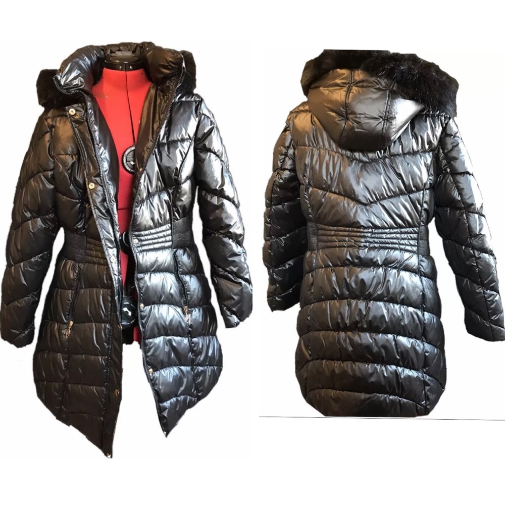 Liz Claiborne puffer coat worn once black xl